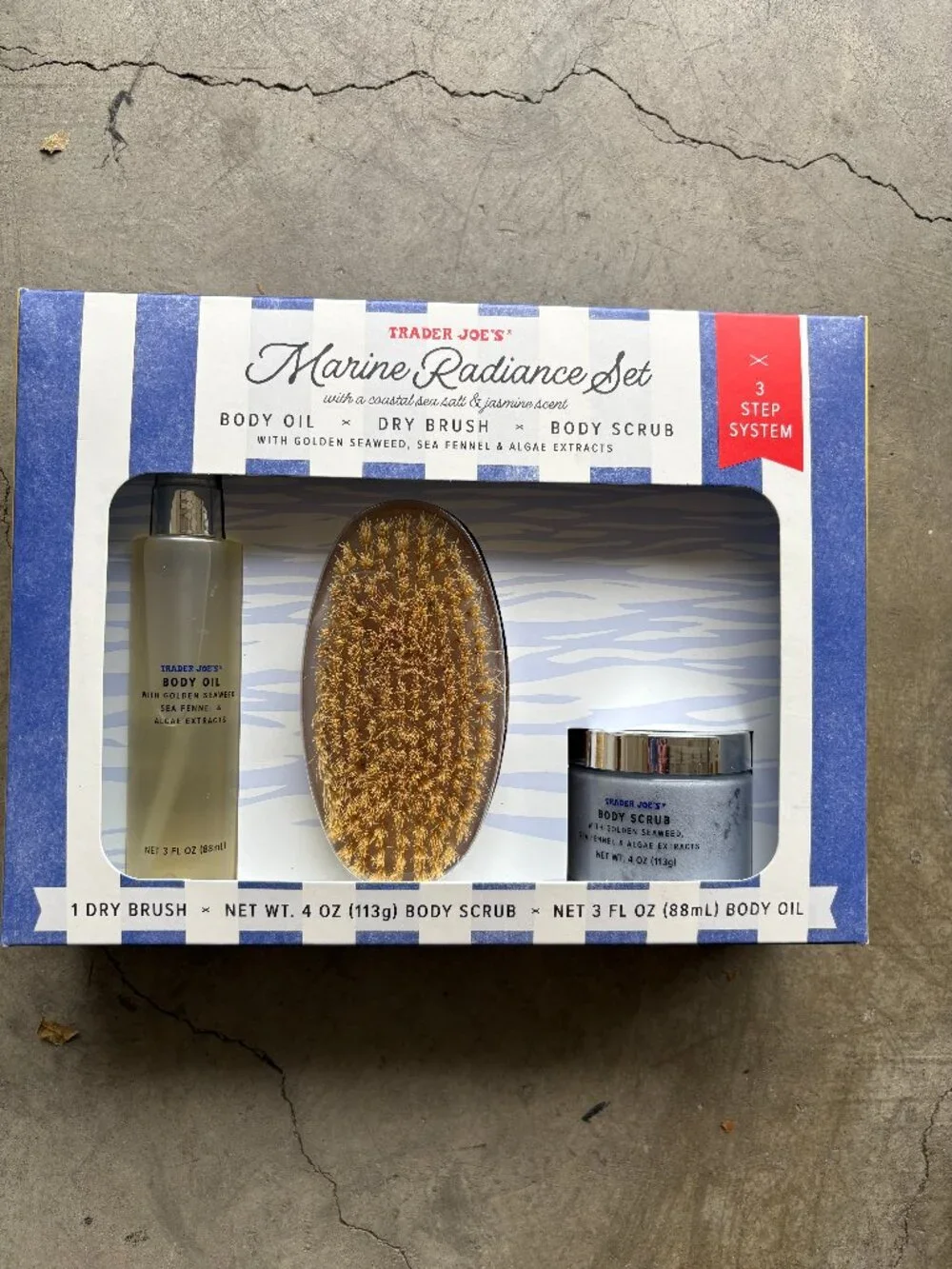 Trader Joe's Marine Radiance 3-Step Spa Body Set (NIB / Sealed)